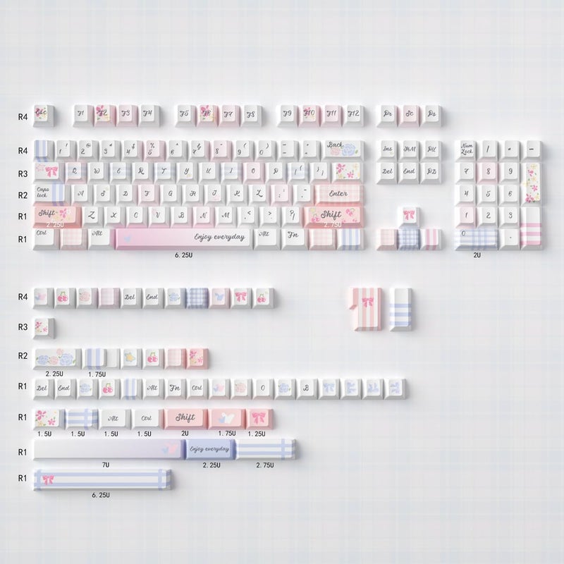 Sumgsn 152 Keys Pink Keycaps Dye Sub PBT Custom Keycap Set Fit for 60% 65% 75% 95% Mechanical Keyboard Cherry Mx Switches Mechanical Keyboard - Image 5